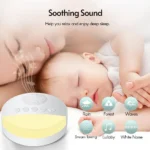 Baby White Noise Machine USB Rechargeable Timed Shutdown Sleep Machine Baby Sleep Sound Player Night Light Timer Noise Player - Image 3