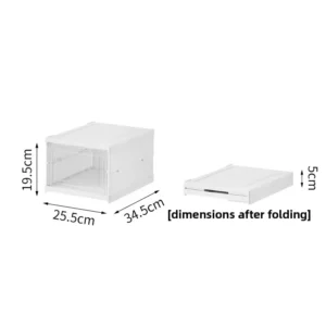 No Assembly Shoe Organizer Foldable Stackable Dustproof Space Saving Cabinet for Dorm Living Room Entryway Storage Shoe Hanger