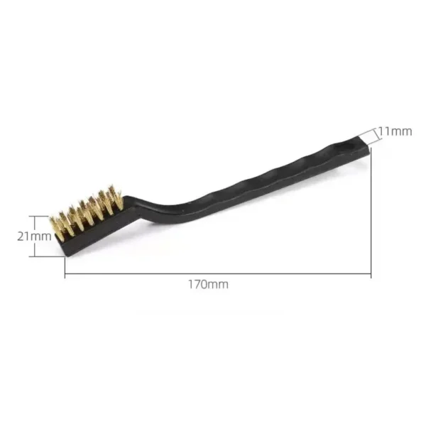 6/12 Pcs Industrial Mini Wire Brushes, Stainless Steel & Copper Bristles for Hard Dirt Cleaning, Heavy Duty Cleaning Tool - Image 4