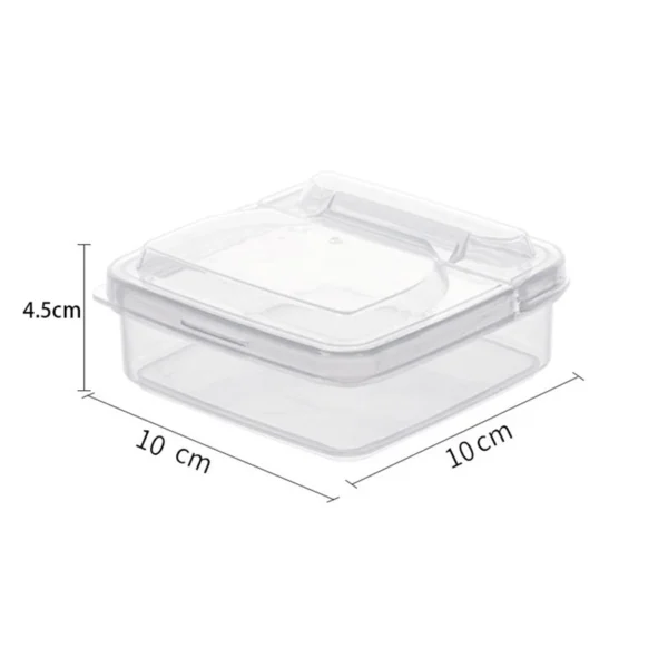 1pc Plastic Refrigerator Storage Cheese Box, Cheese Container, Butter Block Cheese Slice Storage Box - Image 6