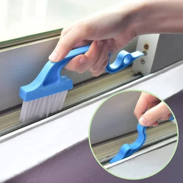 2-in-1 Windows Gap Cleaning Brush & Flat Shovel, Household Cleaning Tool for Kitchen, Bathroom, Toilet - Image 5