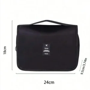 1pc Travel Toiletry Bag, Portable Cosmetic Wall Hanging Makeup Storage Bag For Shower Room Accessories