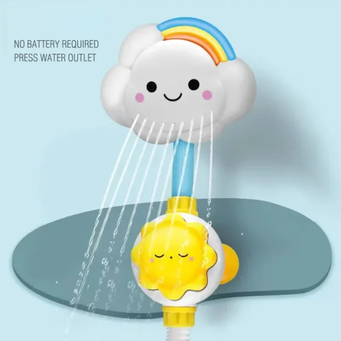 kf-Se19b9767256b44c381f2a54b3e2f3831G Kids Bath Toys Water Game for Kids Clouds Model Faucet Shower Water Spray Kids Toy Splashes Bathroom Sprinkler Kids Toy - Image 2
