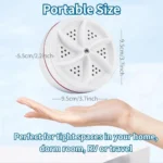 Mini Washing Machine USB Rotating Turbine Portable Washing Machine For Socks Underwear Wash Dishes For Travel Home Business Trip - Image 2
