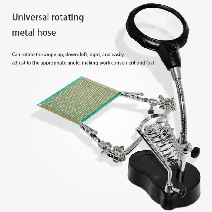kf-Se2522e41280e475293fc64e31b4b31d3Z 1 Set Repair Auxiliary Strap Light Magnifying Glass Mobile Phone Motherboard Digital Device Maintenance Tool Table - Image 2