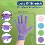 2pcs/6pcs/12pcs Reversible Exfoliating Shower Gloves, Body Scrub Gloves, ,Cleansing Tools Bath Towel Bath Products Back Scrub - Image 3