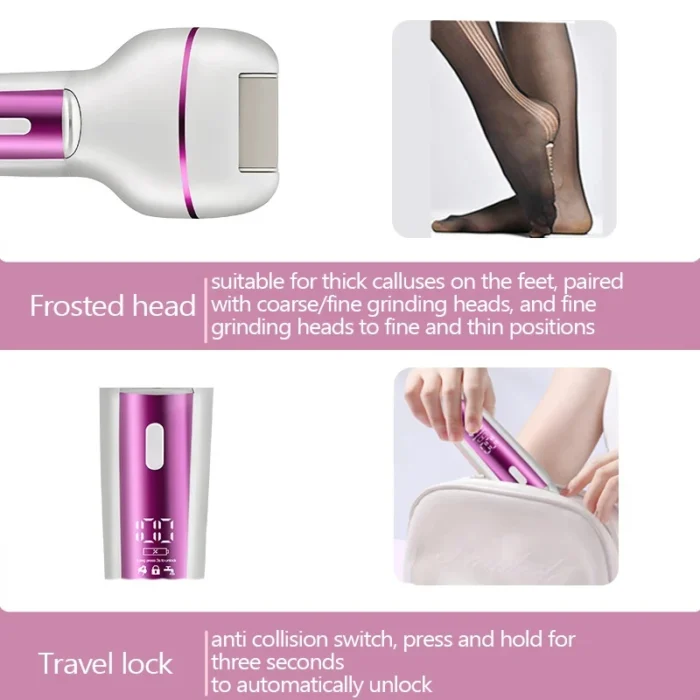 kf-Se4bdd16784614591809d2a69934820efm 3in1 Rechargeable Women Epilator For Face Body Electric Shaver Female Hair Removal Bikini Trimmer Leg Lady Shaver Callus Remover - Image 3