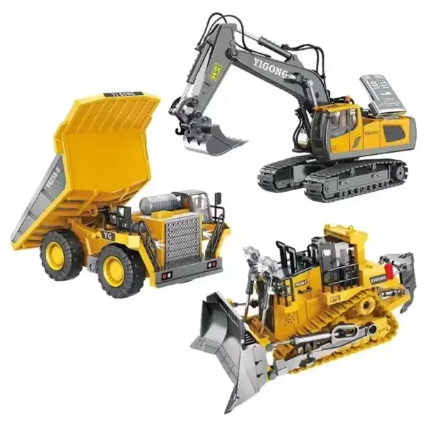2.4G Remote Control Excavator Dump Truck RC Model Car Toy Professional Alloy Plastic Simulation Construction Vehicle Kids Gifts - Image 6