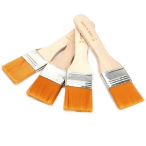 4Pcs/Set Hair Painting Brush Acrylic Paints Nylon Oil Paint Brush Watercolor Paint Drawing Art Supplies Wood Handles
