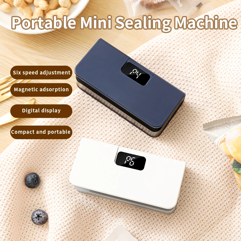 kf-Se743f0836cf3422ca0fd96c2db24e031f Plastic Bag Sealer Mini Heat Bag Sealing Machine Rechargeable Handheld Food Packaging Heat Sealer Thermal Bags Sealing Machine - Image 1