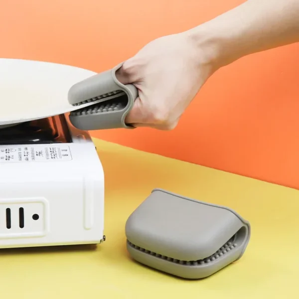 2 Thick Insulated Hand Clips With Anti Slip And High Temperature Resistance Microwave Oven Silicone Gloves Kitchen Baking Gloves - Image 2