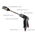 High-Pressure Car Wash Water Gun Household And Alloy Long Pole With Rubber Handle Watering Tools Metal Extension Wrapped - Image 3