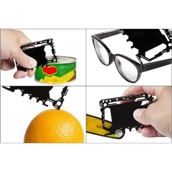 Multi Tool 46 in 1 Credit Card Size Outdoor Camping Survival Accessories Multipurpose Gear Gadget Tools for Man Portable - Image 5