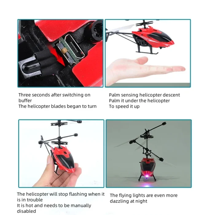 kf-Sec2853dff43349c98e9706b5ebcbebaar Rechargeable Mini RC Drone Remote Safe Fall-resistant RC Helicopters Drone Children Toys - Image 2