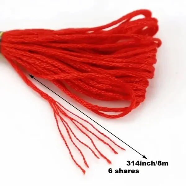 50pcs Friendship Bracelet Thread Set, Rainbow Cotton & Silk Embroidery Threads for Cross Stitch, DIY Bracelet Making - Image 4