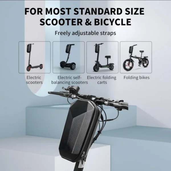 Electric Scooter Bag Storage Electric Bike Handlebar Bag Scooter Storage Bag with Large Capacity Waterproof Front Handlebar Bag - Image 4
