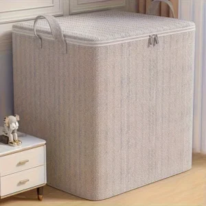 Extra Large Storage Box with Lid Modern Space Saving Design Durable for Clothes Bedding Home Organization Wardrobe Moving