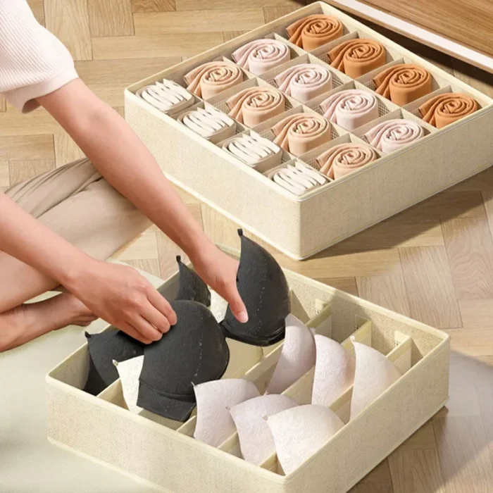Sports Bra Underwear Organizer Storage Box Panties Socks Storage Boxes Wardrobe Clothes Organizer Cabinet Drawers Separator Box - Image 4