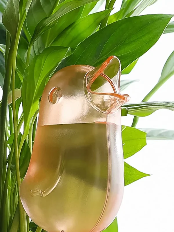 Automatic Flower Waterer, Self-Watering Water Balloon, Bird Shaped Hand Blown Plastic Plant Waterer for Home Garden - Image 2