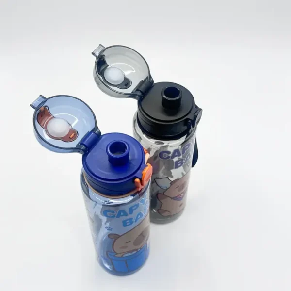 700ml Leak-Proof Water Bottle Visually Appealing Bear Water Bottle with Carry Strap - Portable for Sports & Fitness BPA Free - Image 5