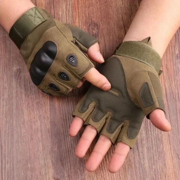 Half Finger Men Gloves Outdoor Military Tactical Gloves Sports Shooting Hunting Airsoft Motorcycle Cycling Gloves - Image 2