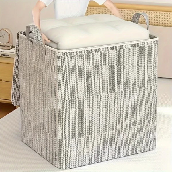 Extra Large Storage Box with Lid Modern Space Saving Design Durable for Clothes Bedding Home Organization Wardrobe Moving - Image 5