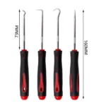 4pcs Car Pick Hook Set, O-Ring Seal Remover, Oil Seal Puller, Auto Repair Tools for Gasket & Seal Repair - Image 3