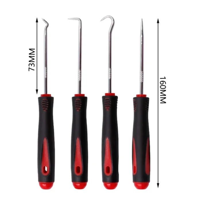 kf-Sf8054f94c9f049d585c2b355001b848dk 4pcs Car Pick Hook Set, O-Ring Seal Remover, Oil Seal Puller, Auto Repair Tools for Gasket & Seal Repair - Image 3