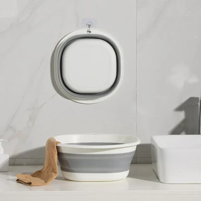 Plastic Folding Wash Basin, Portable Laundry Tub for Home, Bathroom, Kitchen, Adult & Baby Bath Basin, Travel Wash Basket - Image 1