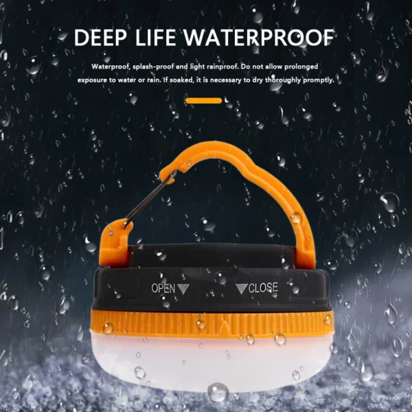 LED Camping Lantern 3Modes COB High Power Portable with Magnet Base-without battery - Image 3