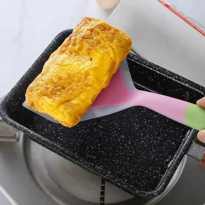 kf-Sfc42bc3d56254787a10d692b015612d40 1 Piece Random Color Silicone Kitchen Utensil Cooking Utensil Spatula Beef Meat Egg Kitchen Scraper Pizza Cooking Spatula - Image 3