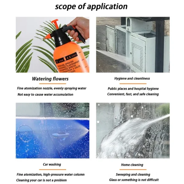 Thickened High-Pressure Garden Watering Can Watering Spray Disinfection Pneumatic Watering Can - Image 3
