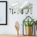 45pcs Mirror Wall Sticker, Hexagon Wall Art Sticker, DIY Household Decorative Tiles Sticker - Image 5