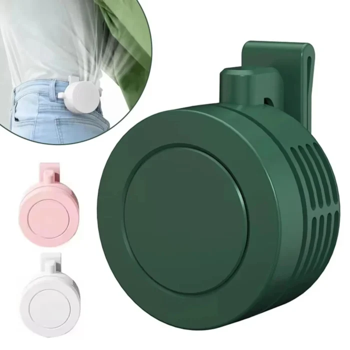 kf-Sfdcb029b7a5f498cba80176f486de32c3 Mini Clip Fan Hanging Waist Neck Fan Girl Electric Air Cooling Fan USB Leafless Fan For Outdoor Camping Fishing Car Accessorie - Image 2