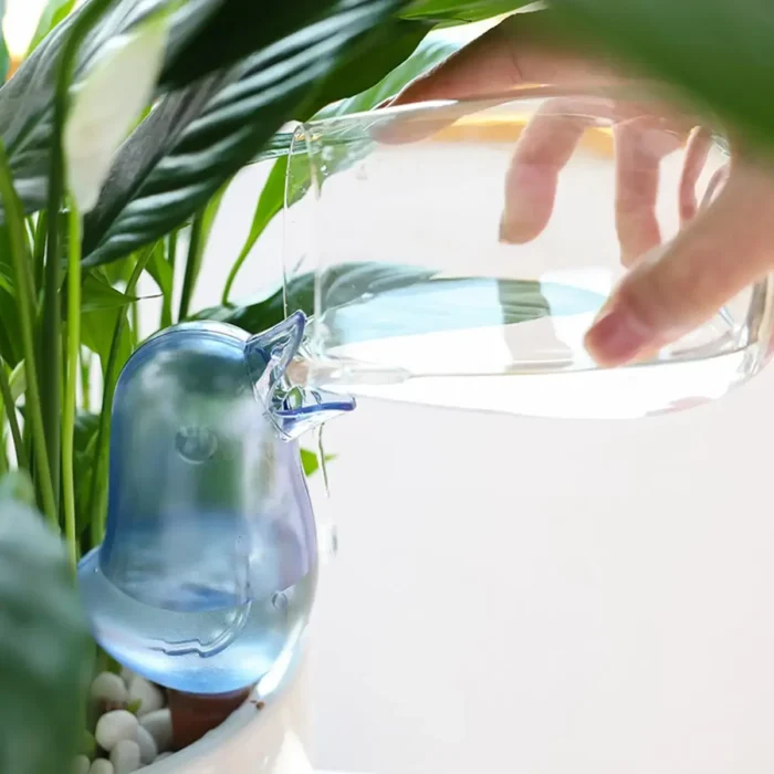 kf-Sfe94d386a7304938a2e68bcadbb2bfc6M Automatic Flower Waterer, Self-Watering Water Balloon, Bird Shaped Hand Blown Plastic Plant Waterer for Home Garden - Image 5
