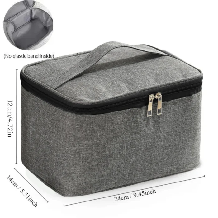 1pc Business Trip Men's Toiletry Bag Double Layer Large Capacity Cosmetic Bag Oxford Cloth Storage Bag Portable Handbag - Image 6