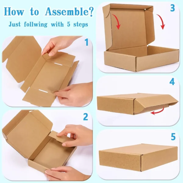 Get Corrugated Cartons, White/Brown Multi-sheet Cardboard Transport Boxes, Handicraft Packaging And andling - Image 2