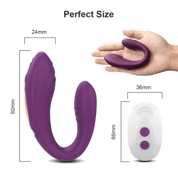 Remote Control Vibrator Female U Type Vibrator Clitoris Stimulate G-Spot Vagina Massage Female Masturbation Sex Toys for Women - Image 4