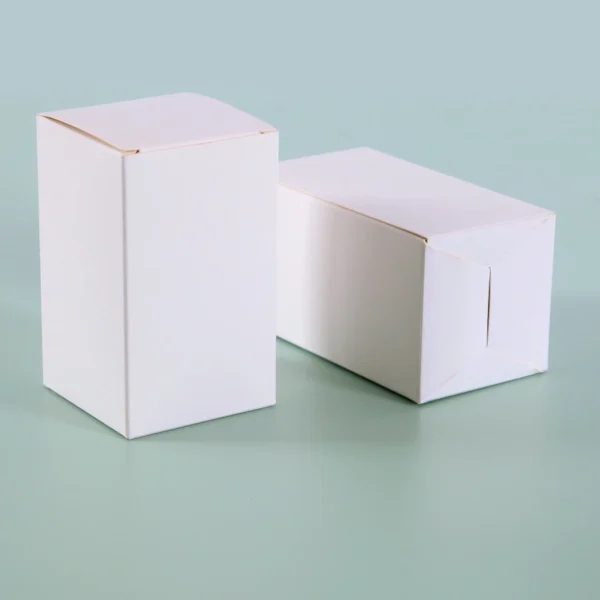 Get 50Pcs Small white Kraft Paper Box for Gift Product Cardboard Packaging Boxes for Business Birthday Chirstmas Wedding Party - Image 4
