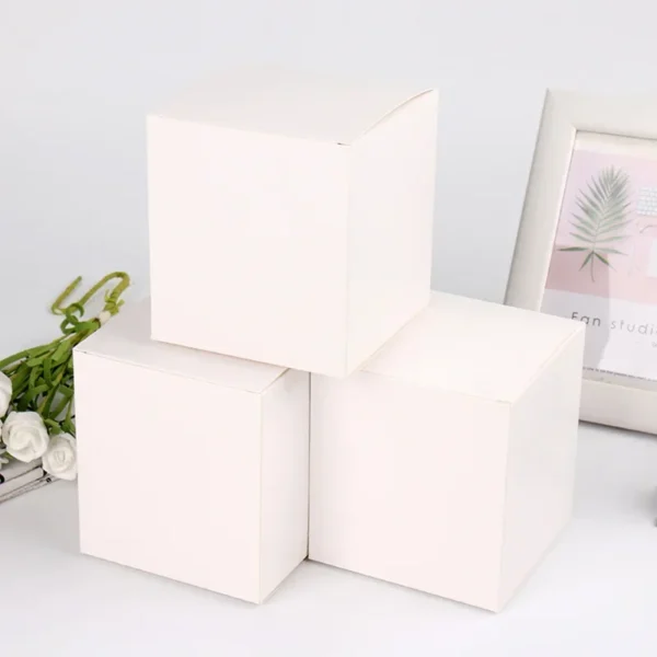 Get 10/20/50pcs Kraft Paper Packaging Gift Boxes Wedding Party Cardboard Box For Handmade Soap Bottle Package Cosmetic Stoarge Box - Image 2