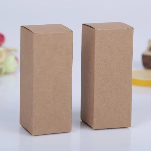 Get 50pcs White Black Kraft Paper Tube Cardboard Boxes Essential oil bottle packaging box Blank Cosmetic Storage Box - Image 3