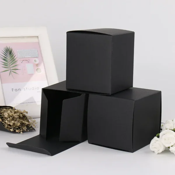Get 10/20/50pcs Kraft Paper Packaging Gift Boxes Wedding Party Cardboard Box For Handmade Soap Bottle Package Cosmetic Stoarge Box - Image 2