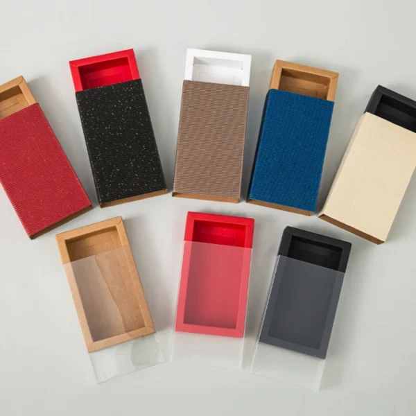 Get 10pcs Multi Size Kraft Paper Gift Box Package Wedding Party Cookies Candy Box Exquisite Drawer Box Supplies - Image 4