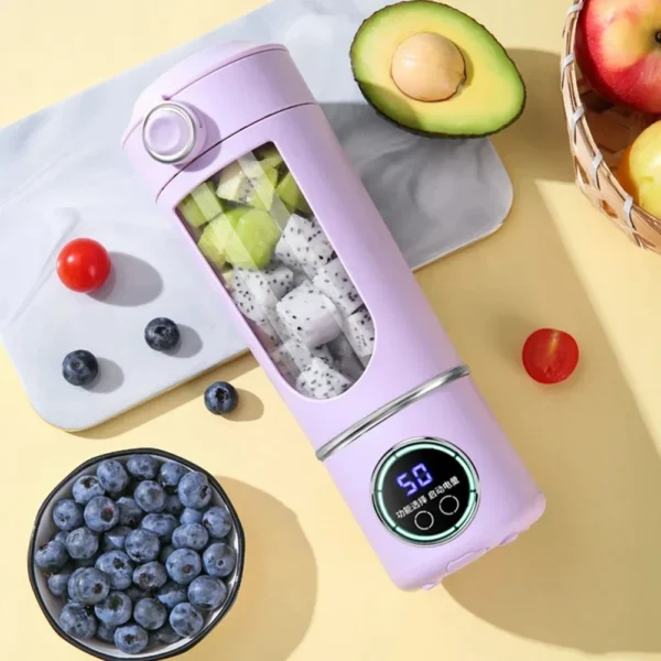 Stainless Steel Electric Blenders 700ml Juice Maker Blender 12 Leaves Strong BPA-free Smoothies/Ice Fruits/Nuts Blender Bottle - Image 4