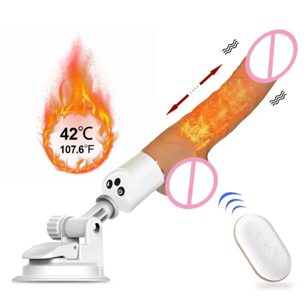 Automatic Realistic Dildo Heating Vibrator for Women Remote Control G-spot With Suction Cup Thrusting Penis Female Sex Toy - Image 1