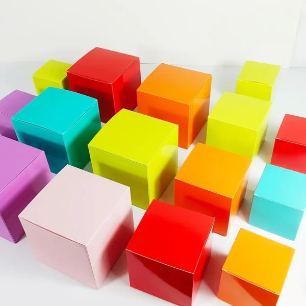 Get 20/50pcs Square Gift Packaging Paper Box Red Yellow Blue Pink Products Business Cardboard Paper Box DIY Empty Gift Box - Image 4