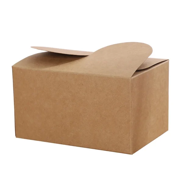 Get 10/20/50pcs White Cardboard Kraft Paper Box Candy Packaging Box Biscuits Pastries Baking Packaging Gift Box - Image 6