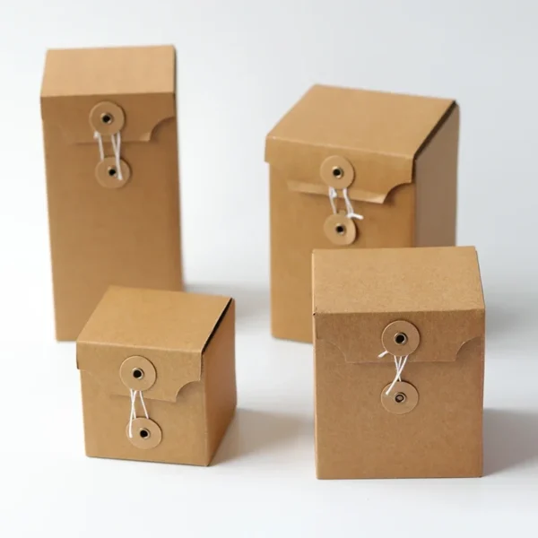 Get 10pcs Red Scented Candle DIY Packaging Box Simple Empty Packaging Gift Box Kraft Paper Weddy Candy Box - Image 3