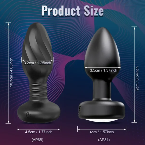 APP Control Rotation Vibrating Butt Plug for Men Women Wiggle Anal Vibrator Gay Anal Plug with LED Adult Sex Toy for Couples - Image 3