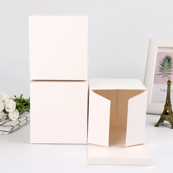 Get 10/20/50pcs Kraft Paper Packaging Gift Boxes Wedding Party Cardboard Box For Handmade Soap Bottle Package Cosmetic Stoarge Box - Image 3